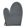 Guantes de Silicona Aislantes para Horno de Microondas Guantes Antiquemaduras para Horno de Cocina Rayas Antideslizantes Protectores de Mano de Silicona Herramientas de Cocina
