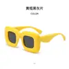 Óculos de Sol Expansíveis de Novo Estilo para Mulheres, Óculos Quadrados Divertidos Estilo de Rua para Homens, Óculos Coloridos Doces, Fofos e Divertidos com Frete Grátis C