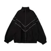 Chaquetas Deportivas Reflectantes de Color Puro de Marca de Moda Otoño e Invierno Estilo Hong Kong para Hombres y Mujeres Chaquetas Holgadas Chaquetas Versátiles para Parejas