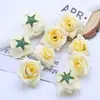 Horquilla Artificial de Rosa Estilo Europeo Diadema de Flores Accesorios Flor de Seda Decoración para el Cabello Flor de Peonía Rosa en Stock Venta al por Mayor