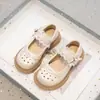 Zapatos para Niña Zapatos Infantiles de Piel Genuina Suave Zapatos de Princesa 2025 Nuevos Primavera/Verano Suela Suave para Bebé Mary Janes Huecos Zapatos de Piel de Primavera