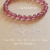 Pulsera Espaciador de Cristal para Joyería Espaciador de Silicona Perla Jade Pulsera de Gama Alta Antideslizante Goma Resistente Transparente