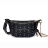 Nova Moda Estampada Bolsa de Peito Feminina Grande Capacidade Bolsa de Cintura Versátil Armazenamento Bolsa de Maquiagem Mochila Estampada Moderna Atacado