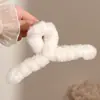 Presilha de cabelo floral elegante com toque de luxo, novo modelo 2026 pinça tubarão, popular entre celebridades da internet, adequada para cabelos grossos, presilha de cabelo de acrílico