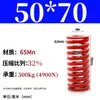Molde de Resorte de Compresión Rojo Molde de Resorte Doméstico 65Mn Resorte Tf Alambre Plano de Alta Resistencia Compresión Estándar Japonés Resorte Rectangular