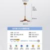 Lustre pequeno para restaurante estilo antigo retrô estilo japonês cor natural de nogueira lâmpada lustre de três cabeças para casa de hóspedes Nanyang bar