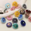 Botones de Resina de Terciopelo para Trajes Tang y Hanfu, Botones Metálicos para Suéteres y Abrigos, Botones Decorativos Redondos Cosidos a Mano, Disponibles en 20 Colores
