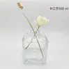 Botella Difusora de Aroma Cuadrada a Presión en Stock, Botella de Fragancia sin Llama, Botella de Vidrio Transparente, Botella Difusora de Perfume de Aceite Esencial, Vidrio para el Hogar