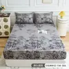 Juego de cama de verano fresco estilo pastoral floral con sábana bajera, colcha individual, funda de almohada, protector de colchón, funda protectora, ropa de cama