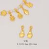 Novos Acessórios Dourado Areia Loja Dourada Mesmo Estilo Pulseira de Oito Contas Pingente de Contas Espaçadoras Acessórios para Pulseira de Contas Feita à Mão DIY