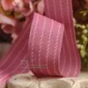 Cinta coreana DIY moño Accesorios para el cabello Ropa Sombrero de copa Caja de regalo Paquete de flores Accesorios Cinta de doble color Rayas