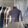 [suéter para niños en stock 2025 otoño e invierno nuevo versión coreana para niños y niñas suéter de cuello alto chaqueta cálida comodín