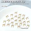 Nuevos Accesorios Metálicos DIY para Uñas con Lazo Estilo Japonés y Coreano Chapados en Oro