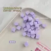 Esponja mini bloco de tofu de 1cm para nail art, para efeitos degradê e borrados, ferramenta pequena quadrada para nail art com clipe de pegada especial