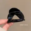 Pinza Única para el Cabello con Forma de Calabaza para Mujer, Estilo de Alta Gama, Pasador para la Parte Posterior de la Cabeza, Adecuado para Cabello Grueso, Pinza de Tiburón de Tamaño Mediano, Accesorio para el Cabello Semi-Recogido