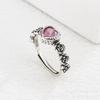 Anel de amor rosa antigo vintage anel de moda personalizado de luxo leve feminino atacado de fábrica