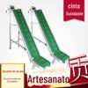 Correia alimentícia correia alimentador linha de montagem industrial saia partículas escalando guincho transportador