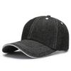 En stock Gorra de béisbol de mezclilla gorra lisa para exteriores de mezclilla monocolor cúpula ala grande sombrero visera venta caliente transfronteriza