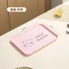 Bandeja rectangular de plástico para uso doméstico en la sala de estar, para colocar tazas de té, vasos de agua, platos de fruta y bandejas para guardar pasteles