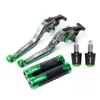 Aplicable para Yamaha FZ6R/N/S FZ8 Palancas de Freno y Embrague Plegables Modificadas Manillar Puños Manillar Topes de Manillar