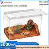 Caixa de Criação Personalizada em Acrílico Habitat Grande Ventilado Recipiente de Acrílico Caixa de Criação de Répteis