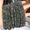 2*4mm Espaciador Ábaco Cuentas Sueltas Ojo de Tigre Jade Limón Verde Punta Rueda Cuentas Ensartadas DIY Joyería Hecha a Mano Al Por Mayor