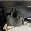 Bolsa Feminina Estilo Novo Transfronteiriça, Bolsa de Mão Feminina Simples Casual, Bolsa de Ombro Transversal Única, Bolsa Tote Fosca Retrô de Grande Capacidade