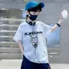 Camisetas de Verano para Niños de Algodón Puro de Manga Corta, Estilo Nuevo, Tie-Dye Degradado Elegante, Versátiles, de Media Manga