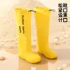 Galochas Infantis para Meninos e Meninas, Alunos do Ensino Fundamental, Antiderrapantes, Impermeáveis, Forradas com Lã, Sapatos de Borracha Quentes, Botas Curtas para Crianças Maiores em Dias Chuvosos