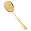 Cuchara partida de acero inoxidable espesada, cuchara de cocina occidental para el hogar, cuchara para comer sopa para niños, cuchara cuadrada, cuchara, cuchara