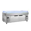 Mesa de Hielo Barbacoa Mariscos Supermercado Congelador Refrigerado Mesa Congelador Productos Acuáticos Fruta Acero Inoxidable Horizontal Exhibidor Congelador Gabinete Conservación Fresca
