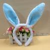 Diadema de Orejas de Conejo de Peluche para Accesorios para el Cabello para Actuación Escénica de Venta Caliente Adorno para la Cabeza para Adultos Pascua Halloween
