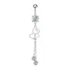 Combinación de Anillo para Ombligo de Comercio Electrónico Transfronterizo Exquisito Zircón Clavo para Ombligo Corazón Mariposa Colgante Joyería para Piercing Anillo para Ombligo