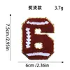 Parches de bordado digital para toallas, insignias bordadas, parches para ropa de la serie de fútbol, rugby y baloncesto más vendida transfronteriza