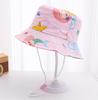 Comercio exterior sombrero de pescador para niños verano nuevo sombrero para el sol estampado de dibujos animados pequeño sombrero de dinosaurio sombrero de sol para bebé T486