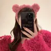 Orejas de Oso Lindas Peluche Tocado Aro para el Cabello Aro para Lavarse la Cara de Mujer Clips para el Cabello Populares en Internet Diadema Flequillo Accesorios para el Cabello Coletas