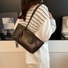 Bolso de Hombro Versátil con Textura de Gran Capacidad para Viajes Diarios, Bolso de Axila Vintage para Mujer, Elegante Moda, Temperamento