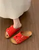 Pantuflas Birkenstock de Suela Gruesa Chuyuji para Mujer, Nuevo Modelo Primavera/Verano 2026, Sandalias de Playa sin Cierre