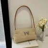 Bolso de Paja Súper Popular para Mujer 2025 Verano Nuevo Estilo Bolso de Hombro Estilo Vacaciones en la Playa Bolso Tejido a Mano