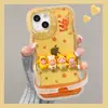 Muñeco de Dibujos Animados Adecuado para Apple 17Promax Funda de Teléfono Móvil Transparente Mate80 Doble Soporte 16 Lindo 15 Silicona 14