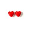 Directo de fábrica acrílico macarón corazón de amor 18 mm agujero recto accesorios de joyería DIY material de cuerda para pendientes