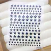 Pegatinas de Arte de Uñas con Lazo de Corazón Dulce en Relieve 5D Azul Denim Oso Pequeño Conejo Pegatinas para Diario de Arte de Uñas