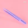 Pinzas de plástico de mano pinzas endurecidas diy pinzas coloridas cinta cabeza curva pegatinas cabeza recta papelería juguetes