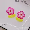 Capa de Celular de Borracha Macia PVC Patches Decorativos DIY Acessórios para Sapato Clog Adesivos Kuromi My Melody Flores Coloridas Transparentes
