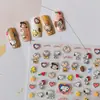 Xiaohongshu Mesmo Estilo Adorável Cachorro Snoopy Arte de Unha em Relevo Coração Fofo Feminino Bestseller Desenho Animado Adesivos de Futebol