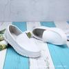 Zapatos Nuevos para Hombre Enfermero Combinan con Todo Transpirables Antideslizantes Zapatos de Trabajo Talla Grande Casual Cuero Blanco Suaves Cuadros