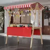 Barraca de Mercado Suporte de Exibição Barraca de Mercado Noturno Prateleira Carrinho de Flores Suporte de Exibição Promocional Carrinho de Barraca de Rua Móvel Dobrável