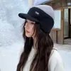 Chapéu de Tricô Quente Masculino para Outono e Inverno, Circunferência Craniana Grande, Chapéu de Algodão da Moda com Fleece, Chapéu de Algodão Masculino de Inverno