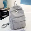 Mochila Escolar Feminina Versão Coreana Yongsu Ulzzang Estudante do Ensino Médio Mochila Elegante de Veludo Estilo Preppy Mochila Feminina