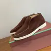 Mocasines de mujer de caña alta LP, zapatos perezosos sin cordones, botines planos retro, zapatos casuales para parejas